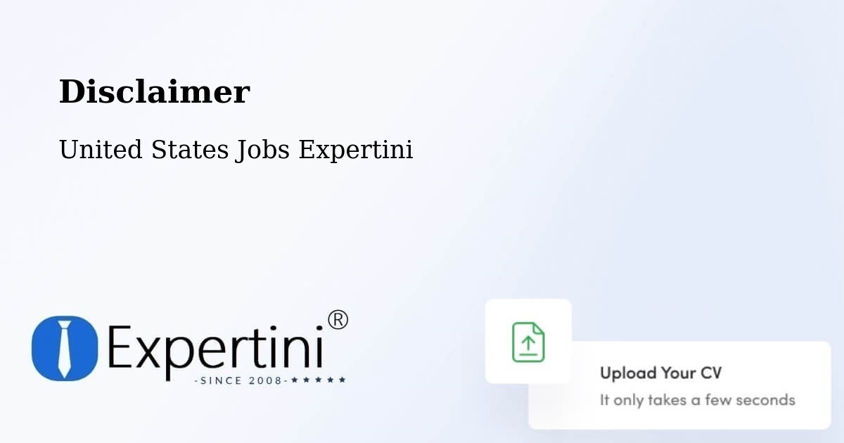 Disclaimer – Fraser - United States Jobs Expertini